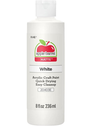 Apple Barrel Acrylic Paint in Assorted Colors (8 Ounce), 20403 White