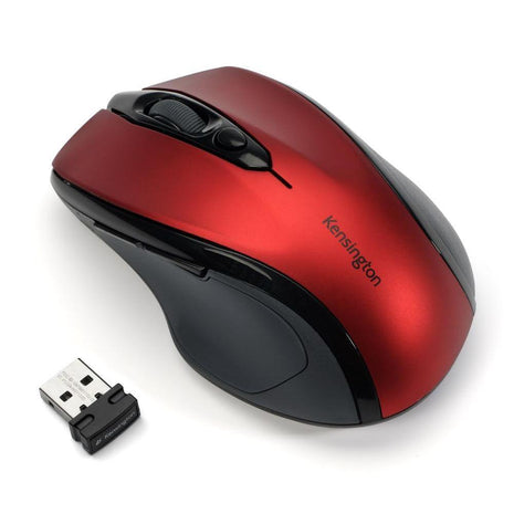 Kensington Pro Fit Mid-Size Wireless Mouse, Ruby Red (K72422AM)