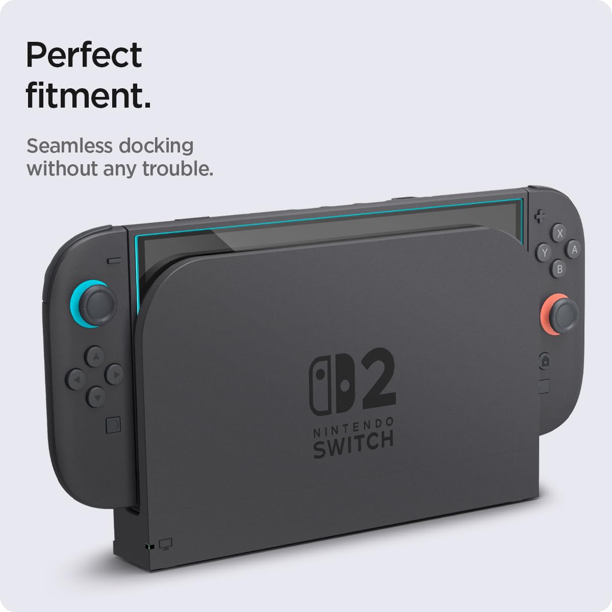 Spigen Tempered Glass Screen Protector [GlasTR EZ FIT] designed for Nintendo Switch 2 (2025) - 2 Pack