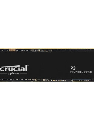 Crucial P3 PCIe Gen3 NVMe 500GB SSD, Up to 3,500MB/s Read, Laptop & Desktop (PC) Compatible, Solid State Drive – CT500P3SSD8