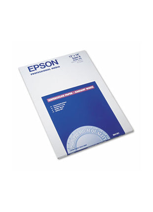 Epson Watercolor Paper Radiant, White, 13 x 19 Inches, 20 Sheets (S041351)