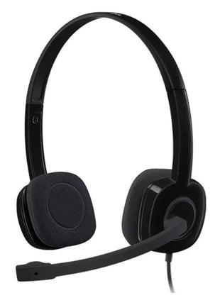 Logitech H151 Stereo Multi-Device Headset with Microphone, In-Line Controls & 3.5mm Jack