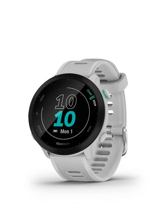 Garmin Forerunner 55, GPS Running Watch with Daily Suggested Workouts, Up to 2 Weeks of Battery Life, White