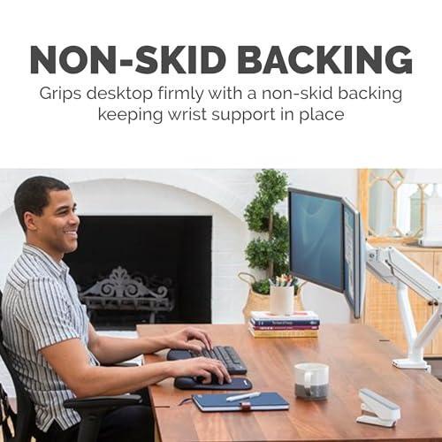 Fellowes® PlushTouch™ Mouse Pad With Wrist Rest, Black