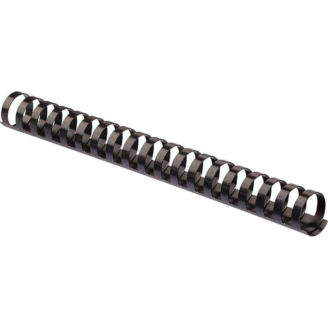 Fellowes Plastic Comb Binding Spines, 1 Inch Diameter, Black, 200 Sheets, 50 Pack (52328)