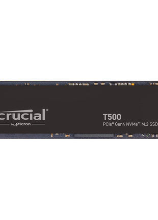 Crucial T500 PCIe Gen4 NVMe 2TB SSD, Up to 7,400MB/s, TLC NAND, Laptop & Desktop (PC) Compatible, for Creatives and Gamers, Solid State Drive, Includes 1Mo Adobe CC – CT2000T500SSD8
