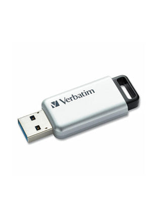 Verbatim 128GB Store 'n' Go Secure Pro USB 3.0 Flash Drive, Silver