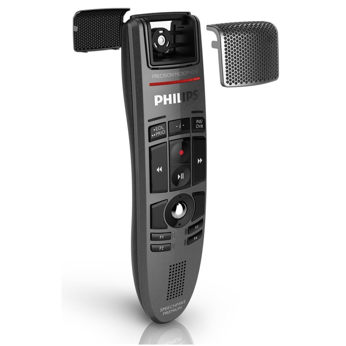Philips SpeechMike Premium Dictation USB Microphone, Push-Button