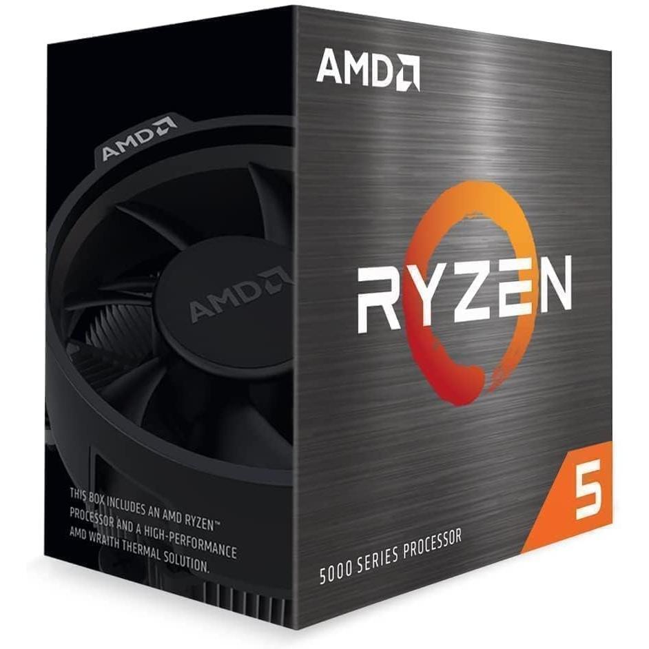 AMD Ryzen 5 5500 6-Core, 12-Thread Unlocked Desktop Processor with Wraith Stealth Cooler