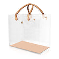 KTNGY Clear PVC DIY Tote Bag Handbag Making Kit Handmade Gift Bag Craft Accessory Tool Set Birthday Holiday Gift Bag (D)