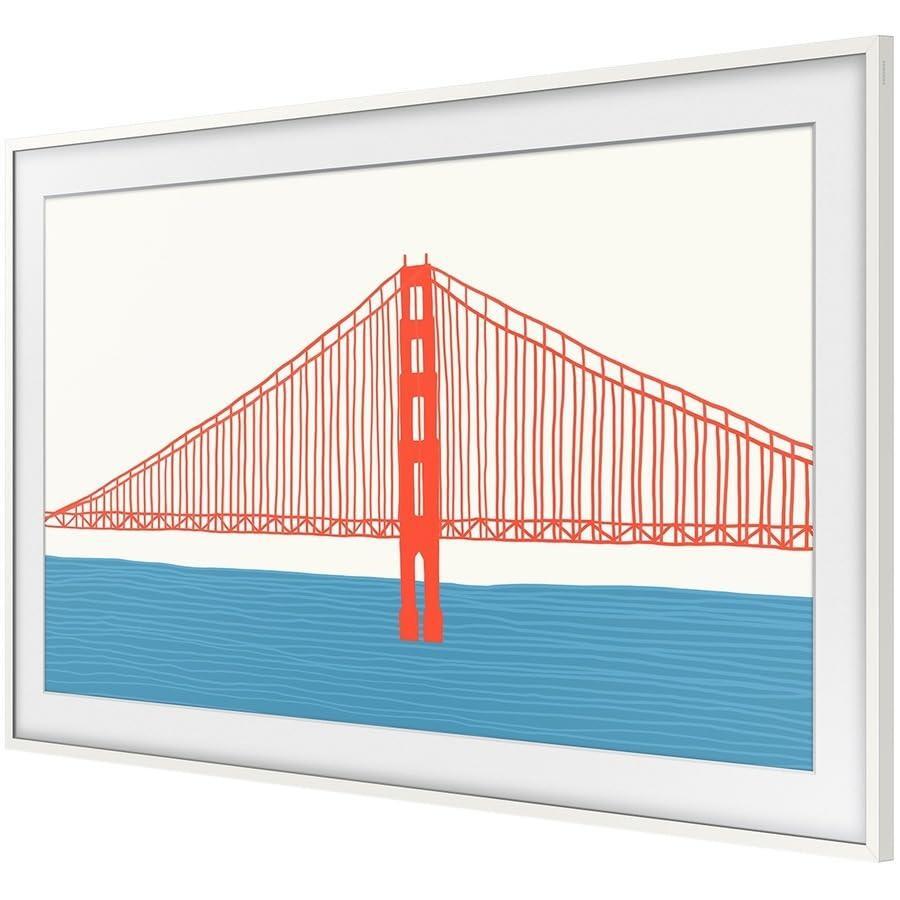 Samsung 50-inch The Frame Customizable Bezel, Modern White (VG-SCFA50WTBZA, 2021 Model)