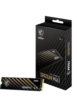 msi SPATIUM M461 PCIe 4.0 NVMe M.2 4TB Internal SSD PCIe Gen4 NVMe (SPATIUM M461 PCIe 4.0 NVMe M.2 4TB)