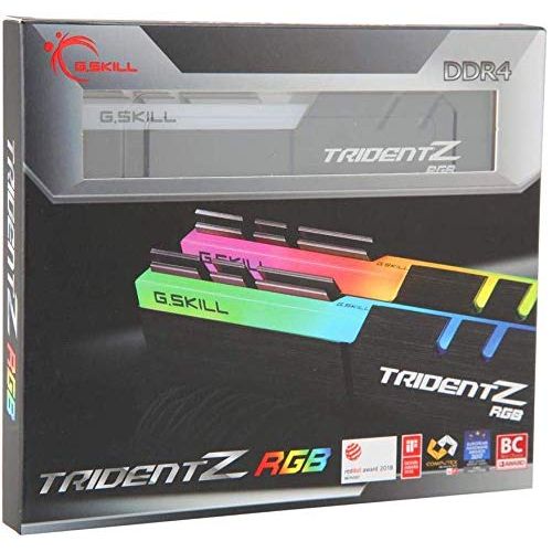G.SKILL Trident Z RGB Series (XMP) DDR4 RAM 32GB (2x16GB) 3200MT/s CL16-18-18-38 1.35V Intel AMD Desktop Computer Memory UDIMM (F4-3200C16D-32GTZR)