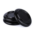 FameFame Solid Wood Piano Caster Piano Leg Floor Protectors, 3-Pack Grand Piano Caster Cups with Non-Slip & Anti-Noise Foam (Black)