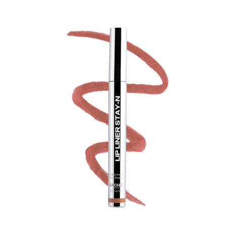 Sacheu Lip Liner STAY-N Peel Off Lip Stain, Longwear, p-INKED | Water-resistant, transfer & smudge-proof, lip tint with hyaluronic acid & vitamin E for conditioning benefits, matte finish
