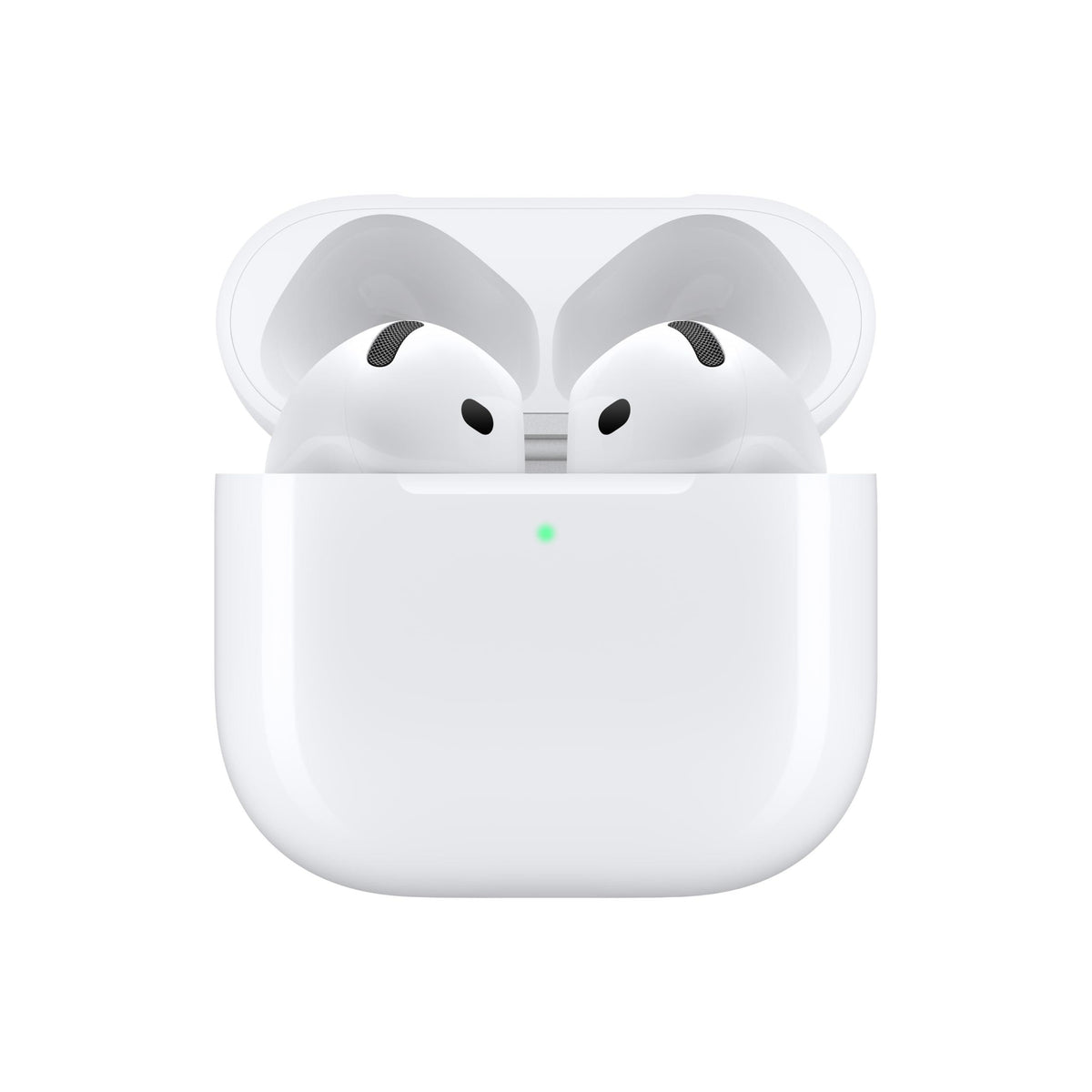 Apple AirPods 4 Wireless Earbuds, Bluetooth Headphones, Personalized Spatial Audio, Sweat and Water Resistant, USB-C Charging Case, H2 Chip, Up to 30 Hours of Battery Life, Effortless Setup for iPhone