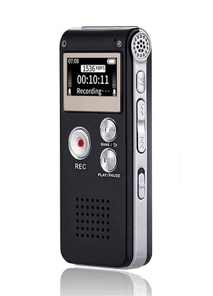 Digital Voice Recorder 16GB Voice Recorder with Playback for Lectures - USB Rechargeable Dictaphone Upgraded Small Tape Recorder Device
