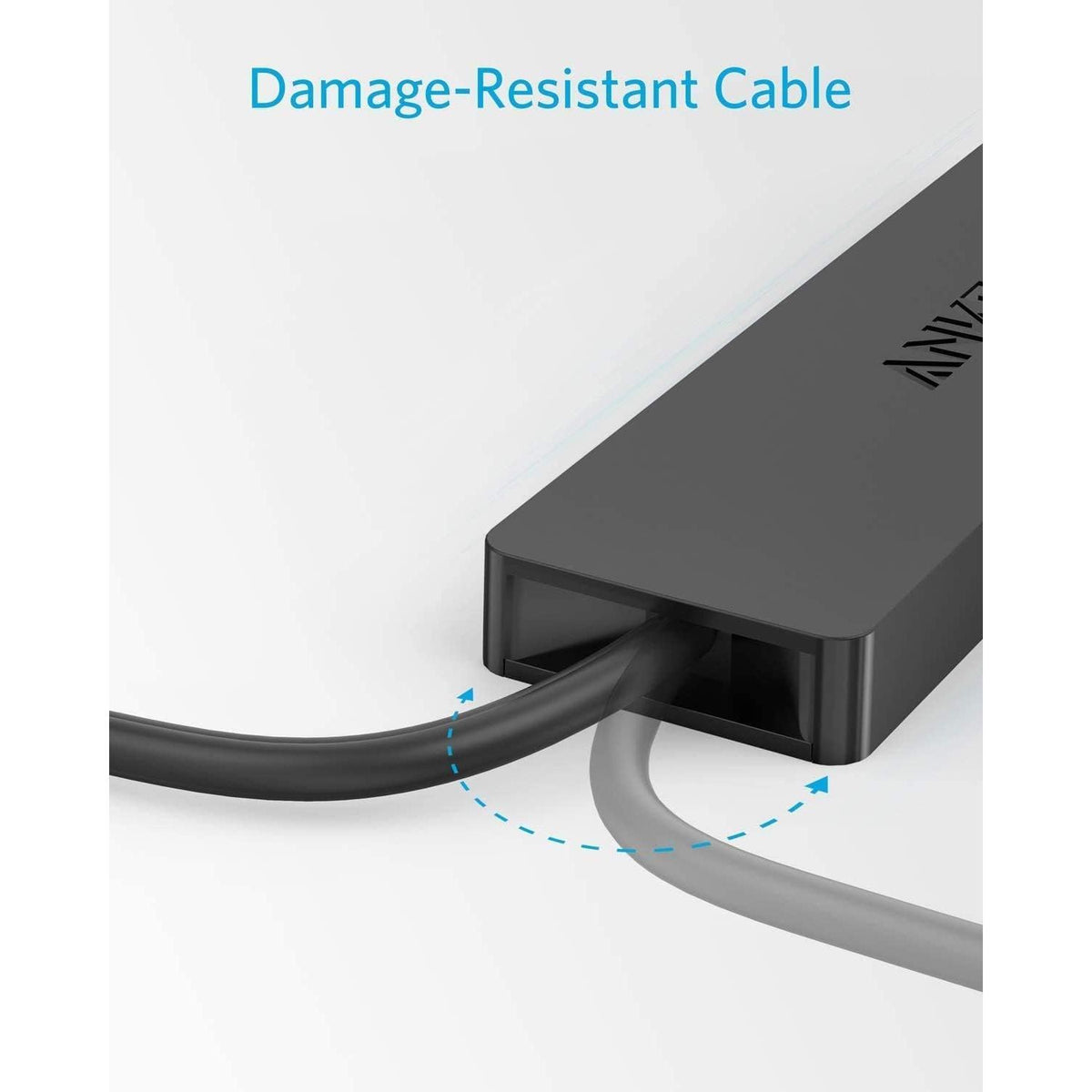 Anker 4-Port USB 3.0 Hub, Ultra-Slim Data USB Hub with 2 ft Extended Cable (Charging Not Supported), for MacBook, Mac Pro, Mac Mini, iMac, Surface Pro, XPS, PC, Flash Drive, Mobile HDD