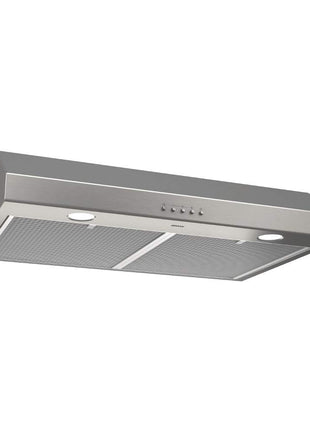 Broan-NuTone BCSQ130SS Three-Speed Glacier Under-Cabinet Range Hood with LED Lights ADA Capable, 1.5 Sones, 375 Max Blower CFM, 30-Inch, Stainless Steel