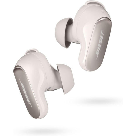 Bose QuietComfort Ultra Bluetooth Earbuds, Wireless Earbuds with Spatial Audio and World-Class Active Noise Cancellation, Deep Bass, Up to 6 Hours of Playtime, White Smoke