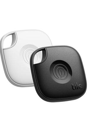 Life360 Tile - Bluetooth Tracker, Keys Finder and Item Locator for Keys, Bags and More. Phone Finder. Both iOS and Android Compatible. 2-Pack (Black/White)