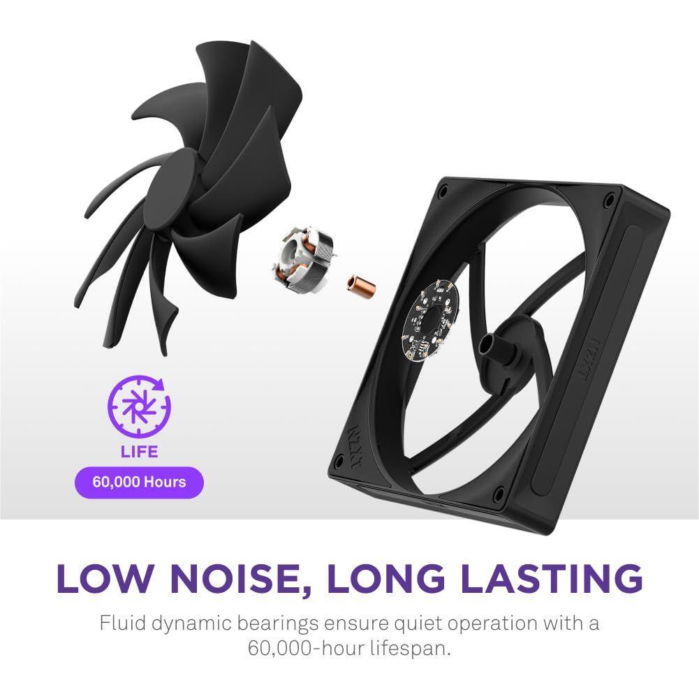 F140Q - 140mm Quiet Airflow Fans - Single - Black