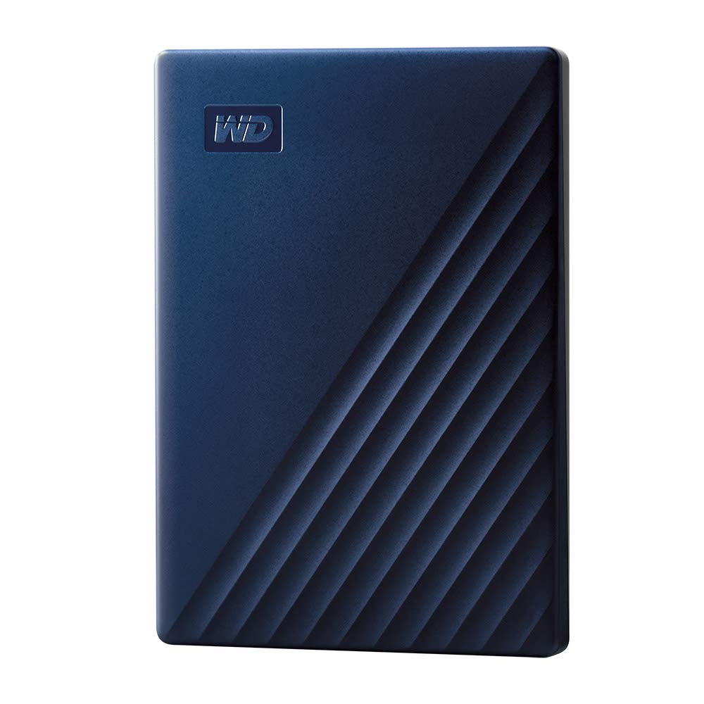 WD 2TB My Passport for Mac, Navy, Portable External Hard Drive with backup software and password protection, USB 3.1/USB 3.0 compatible - WDBA2D0020BBL-WESN