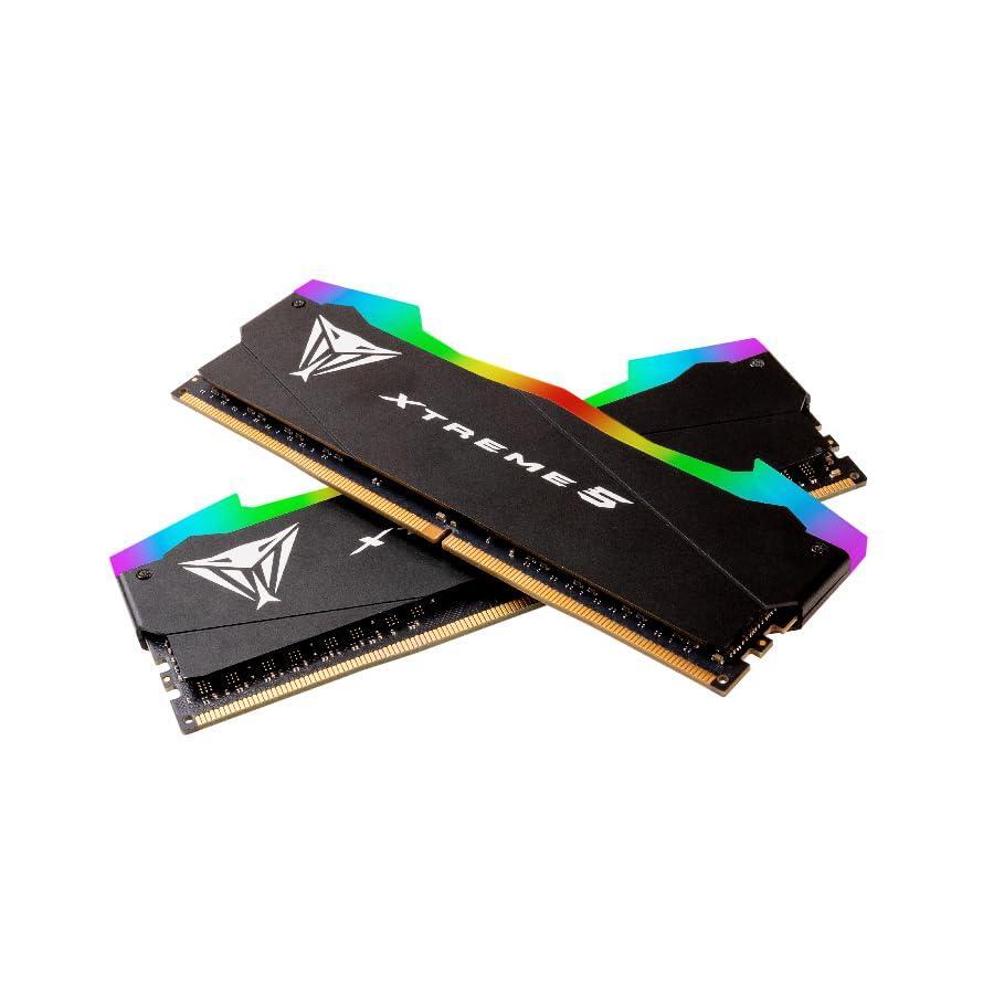 Patriot Viper Xtreme 5 RGB DDR5 RAM 48GB (2X24GB) 7600MT/s CL36 1.45v UDIMM Desktop Gaming Memory Kit Compatible with Intel XMP - PVXR548G76C36K