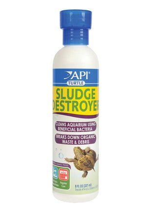 API TURTLE SLUDGE DESTROYER Aquarium Cleaner and Sludge Remover Treatment 8-Ounce Bottle