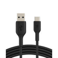 Belkin USB A to USB C Cable, 6.6ft, 15W - Type C Charger, iPhone Charger Cord for iPhone 16 & 15, Galaxy S25, Pixel 9, iPad Pro, Airpods Pro, Switch, CarPlay & More - Black