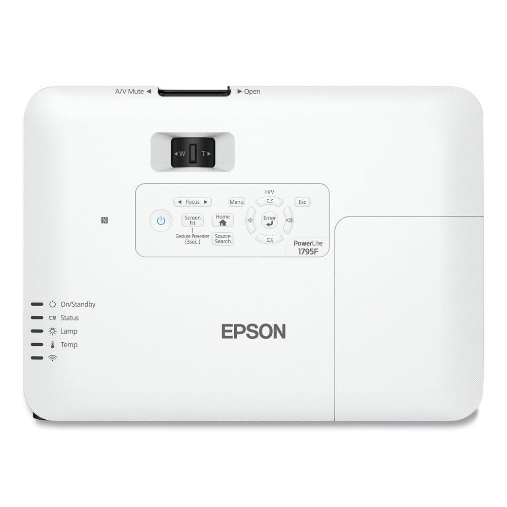 Epson PowerLite 1795F 3LCD 1080p full HD wireless mobile projector with carrying case and fast and easy image adjustments, a bright mobile powerhouse for presentations and wireless video streaming