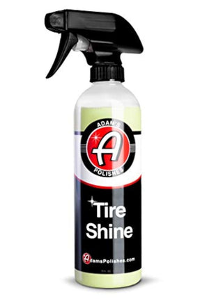 Adam's Tire Shine 16oz - Tire Dressing Spray with Added SIO2 for Rubber Protection, Gives A Glossy Wet Look & No Sling