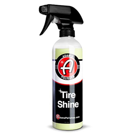Adam's Tire Shine 16oz - Tire Dressing Spray with Added SIO2 for Rubber Protection, Gives A Glossy Wet Look & No Sling
