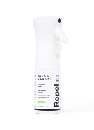 Jason Markk Shoe Protector Repel Spray, Water & Stain Repellent for Shoe and Sneaker Care, Non-Aerosol Footwear Protector Spray, Safe for Leather, Suede, Nubuck, Cotton, Knits, 5.4oz