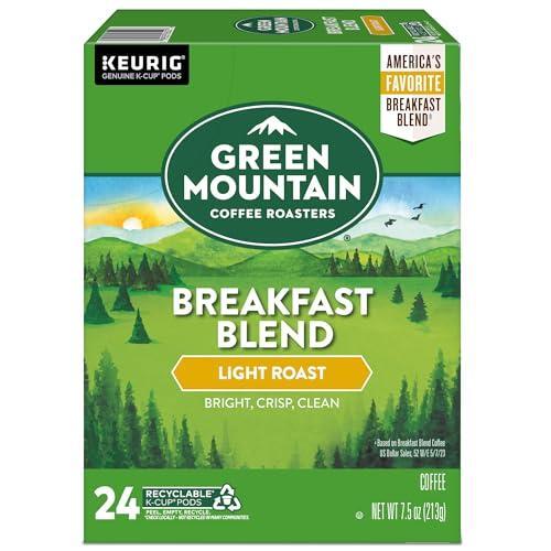 Green Mountain Coffee Roasters Breakfast Blend Single-Serve Keurig K-Cup Pods, Light Roast Coffee, 96 Count