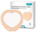 Dimora Wound Dressing Sacrum Foam Bandages Silicone Adhesive Border 7.08