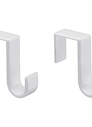 1st Choice Over The Door Hooks Hangers, Laundry Hanger White Plastic 2 Pack Coats Towels Clothes,White