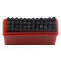 Oudtinx Number and Letter Stamp Set (36 Piece Punch Set/A-Z & 0-9) Hardened Steel for Metal Wood, Leather - 5/32 inch (4mm)