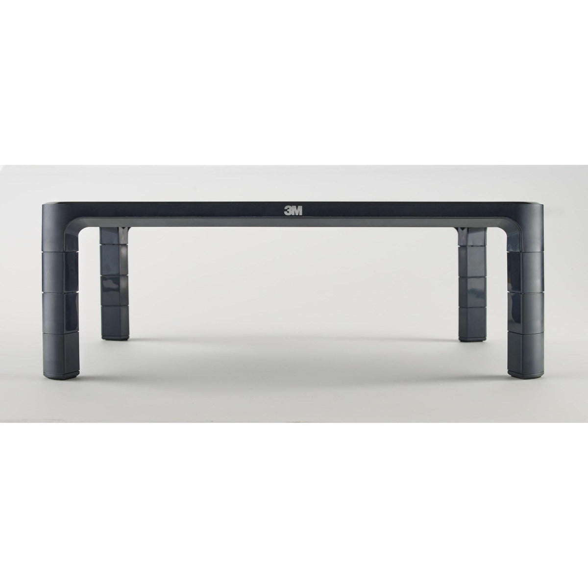 3M Adjustable Monitor Stand for Monitors and Laptops, Three Leg Segments Simply Adjust Height from 1.7" to 5.5", Holds up to 20 lbs, 13.6 in Clearance Between Legs for Storage, Black (MS85B)
