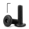 1/4-20 x 1 (25 Pack) Flat Head Hex Socket Cap Screws Bolts, Black Oxide 304 Stainless Steel 18-8, Hex Drive, Bright Finish, Fully Machine Thread