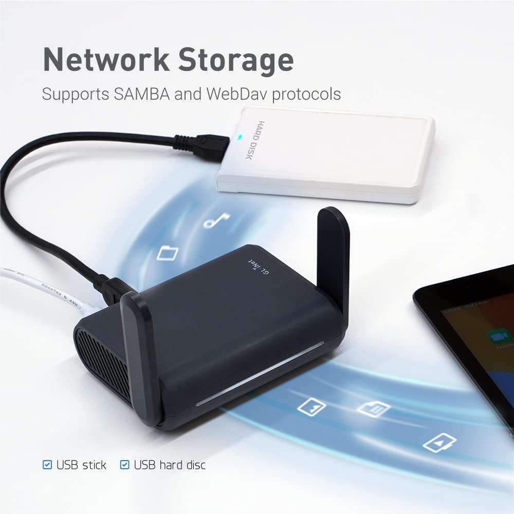 GL.iNet GL-A1300 Pocket VPN Travel Router - Portable Wi-Fi Router for Travel, Easy to Set up, Connect to Public & Hotel Wi-Fi login Page