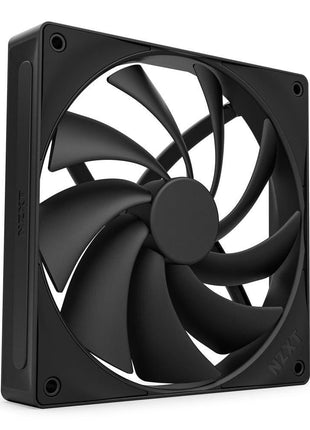 NZXT F140Q - 140mm Quiet Airflow PC Case Fan - Black | 140mm quiet fan for intake or exhaust. Chamfered frame for consistent airflow and low-noise operation.