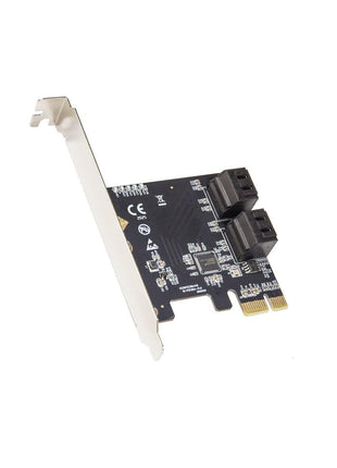 IO Crest 4 Port SATA III Expansion Card with Low Profile Bracket - 6Gbps SATA 3.0 Controller PCI Express x1 ASMedia 1064 for Windows10/8/7/XP/Vista/Linux