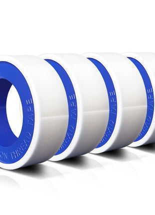 VOTMELL 4 Rolls 1/2 Inch(W) X 520 Inches(L) Teflon Plumbers Tape,Pipe Sealing & Plumbing Thread Tape,PTFE Water Sealant Seal for Shower Head,White