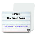 Small White Board 9X12, Small Dry Erase Board 2 Pack Whiteboard Dry Erase Double Sided with Lines Mini Whiteboard, Lapboard Ideal for Homeschool, Office, Classroom White Boards for Kids