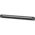 Eaton Tripp Lite Cat6 24-Port PoE+ Patch Panel, RJ45 Ethernet, 1U Rackmount, EIA/TIA 568A/B Wiring Standards for 110 & Krone Terminations, (N252-P24), Black