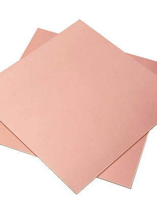 2 Pieces 99.9% Pure Copper Sheet, 4 inch x 4 inch,18 Gauge(1mm) Thickness, Film Attached Copper Plate, Great for Jewelry, Crafts, modelers