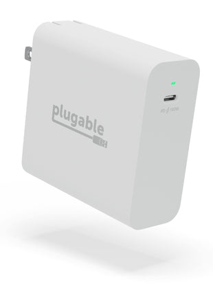 Plugable 140W USB C Charger, GaN Wall Charger for Laptop, PD 3.1 (EPR) Power Adapter, Compatible with MacBook Pro, MacBook Air iPad Pro, Surface and USB-C Devices