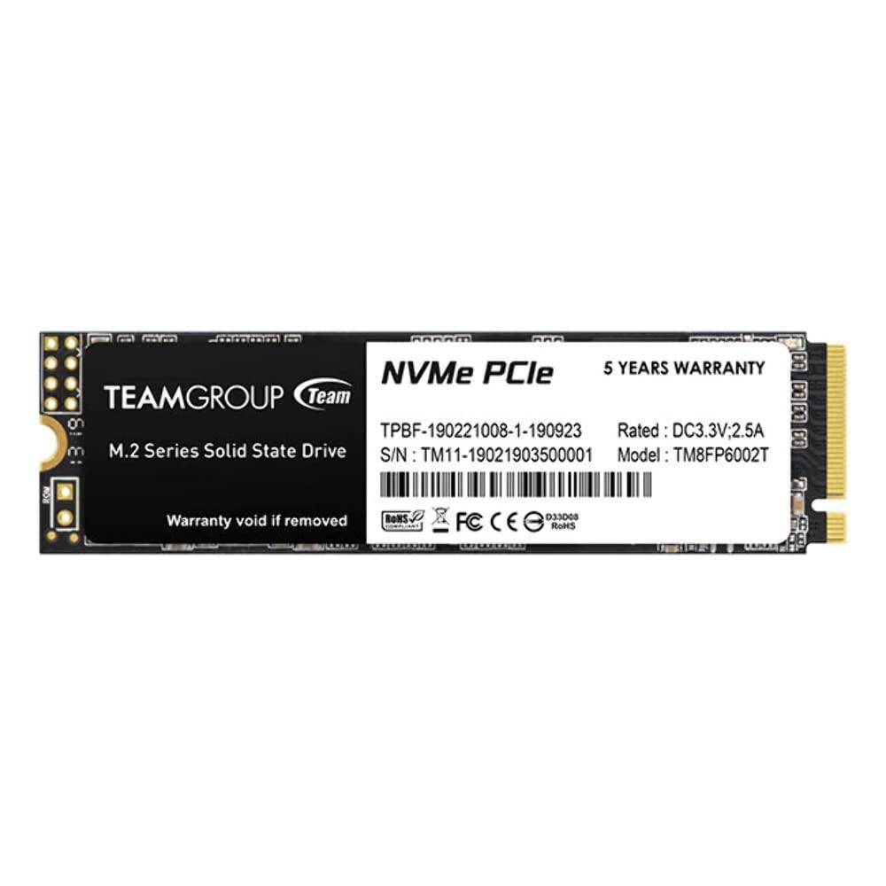 TEAMGROUP MP33 512GB SLC Cache 3D NAND TLC NVMe 1.3 PCIe Gen3x4 M.2 2280 Internal Solid State Drive SSD (Read/Write Speed up to 1,700/1,400 MB/s) Compatible with Laptop & PC Desktop TM8FP6512G0C101