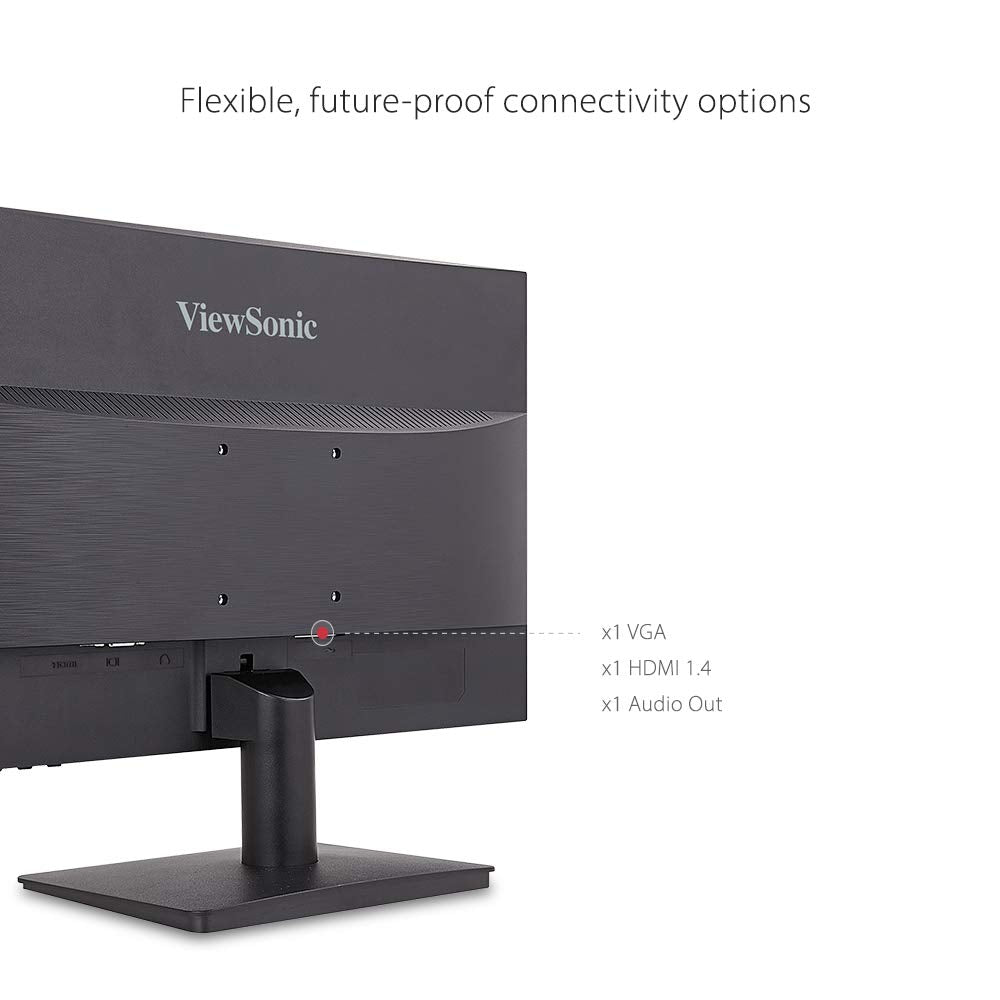 ViewSonic VA1903H 19-Inch WXGA 1366x768p 16:9 Widescreen Monitor with Enhanced View Comfort, Custom ViewModes and HDMI for Home and Office